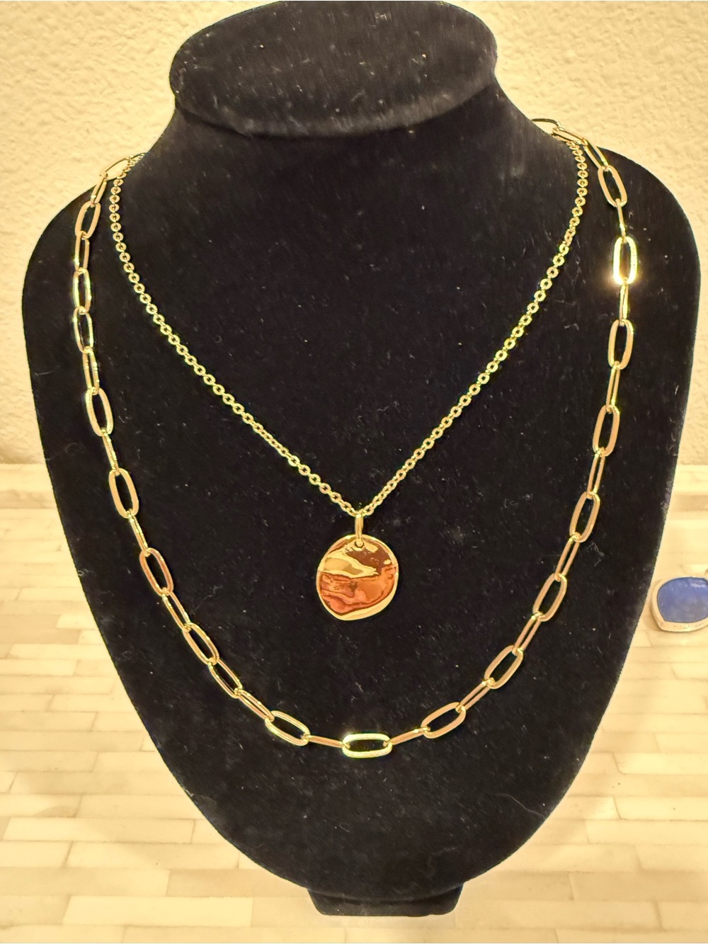 Gold-Tone Layered Pendant Necklace Set